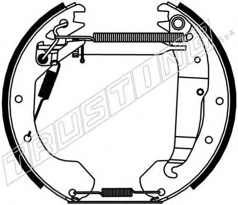 TRUSTING 6245 Brake Shoe Set